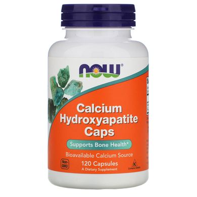 Кальцій гідроксиапатит Now Foods (Calcium Hydroxyapatite) 120 капсул