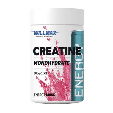 Creatine Monohydrate Willmax 500 g cherry купить в Киеве и Украине