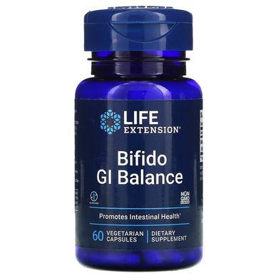 Біфідобактерії для кишечника, Bifido GI Balance, Life Extension, 60 вегетаріанських капсул