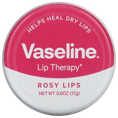 Губна терапія, рожеві губи, Lip Therapy, Rosy Lips, Vaseline, 17 г