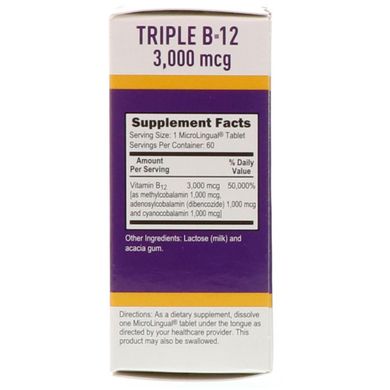 Вітамін В-12 Superior Source (Triple B-12) 3000 мкг 60 мікро таблеток
