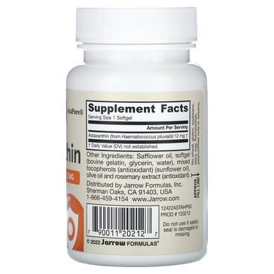 Астаксантин Jarrow Formulas (Astaxanthin) 12 мг 60 капсул купить в Киеве и Украине