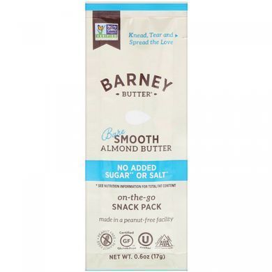 Миндальное масло без добавок Barney Butter (Almond Butter) 6 уп. по 17 г купить в Киеве и Украине