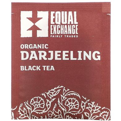 Equal Exchange, Органічний Дарджилінг, чорний чай, 20 чайних пакетиків, 1,41 унція (40 г)