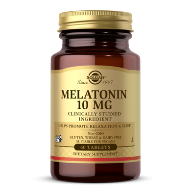 Мелатонін Solgar (Melatonin) 10 мг 60 таблеток