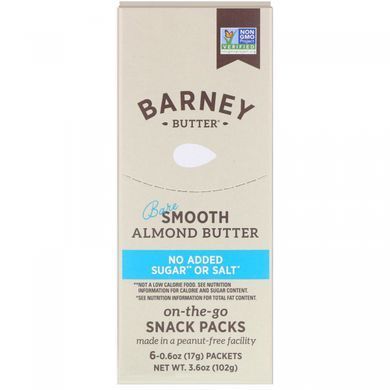 Миндальное масло без добавок Barney Butter (Almond Butter) 6 уп. по 17 г купить в Киеве и Украине