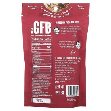 Безглютенові снеки: шоколад, вишня, мигдаль, The GFB, 4 унції (113 г)