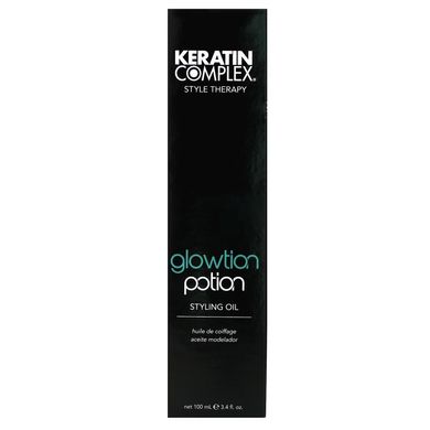 Олія для укладання волосся Glowtion Potion, Keratin Complex, 3,4 рідкої унції (100 мл)