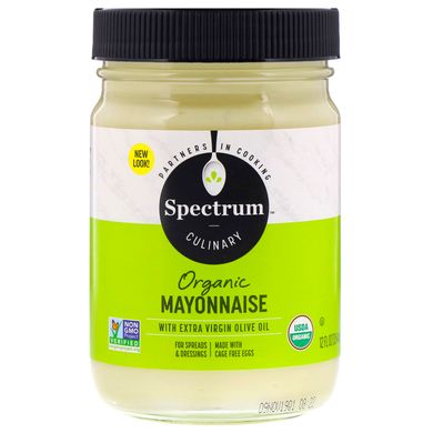 Майонез з оливковою олією органік Spectrum Culinary (Mayonnaise) 354 мл