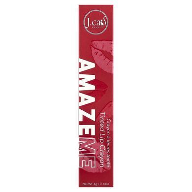 J.Cat Beauty, Amaze Me, Tinted Lip Crayon, AMC107 2 Words Simply Amazing, 0.14 oz (4 g)