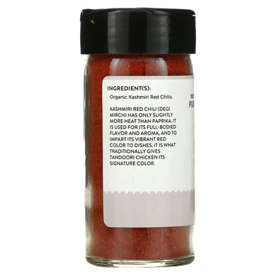 Pure Indian Foods, органический кашмирский красный перец чили, молотый, 65 г (2,3 унции) купить в Киеве и Украине