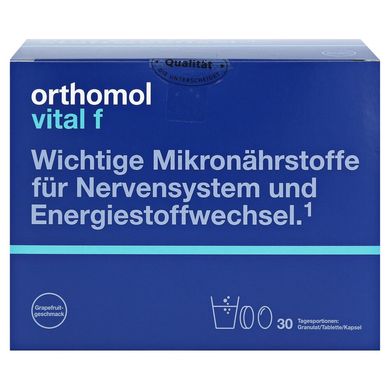 Orthomol Vital F, Ортомол Вітал Ф 30 днів (порошок / капсули / таблетки)