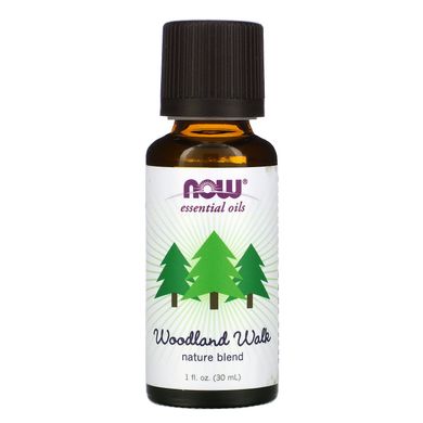 Суміш ефірних олій "Хвойний ліс" Now Foods (Woodland Walk Nature Blend Essential Oils) 30 мл