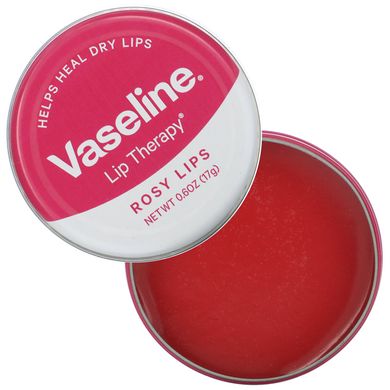 Губна терапія, рожеві губи, Lip Therapy, Rosy Lips, Vaseline, 17 г