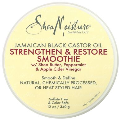 SheaMoisture, Смузі для зміцнення та відновлення, ямайська чорна рицинова олія, 12 унцій (340 г)
