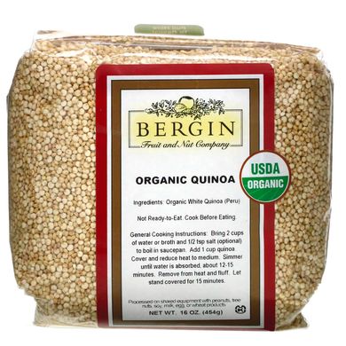 Киноа цельное зерно Bergin Fruit and Nut Company (Quinoa) 454 г купить в Киеве и Украине