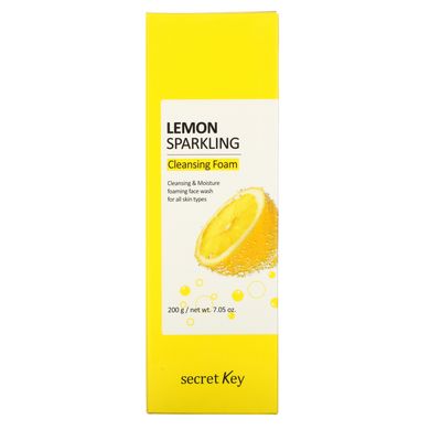 Пенка для умывания с лимоном, Lemon Sparkling Cleansing Foam, Secret Key, 200 г купить в Киеве и Украине