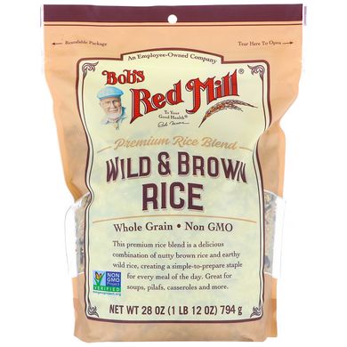 Дикий и коричневый рис Bob's Red Mill (Wild & Brown Rice) 794 г купить в Киеве и Украине