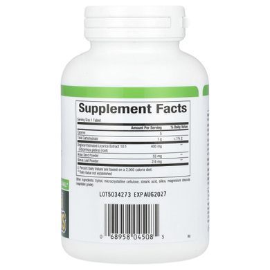 Natural Factors, DGL, деглицирризиновый экстракт корня солодки, 180 жевательных таблеток купить в Киеве и Украине