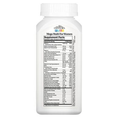 21st Century Multivitamins and Multiminerals for Women (Mega Multi for Women) 90 tablets