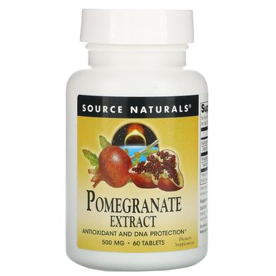 Екстракт граната Source Naturals (Pomegranate Extract) 500 мг 60 таблеток