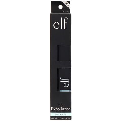 Відлущуючий скраб для губ, Mint Maniac ( м'ятний маніяк), ELF Cosmetics, 0,11 унції (3,2 г)