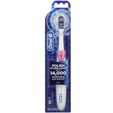 Зубная щетка на батарейках Oral-B (3D White Battery Powered Toothbrush) 1 шт купить в Киеве и Украине