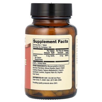 Dr. Mercola, Copper Bisglycinate, 8 mg, 180 Tablets