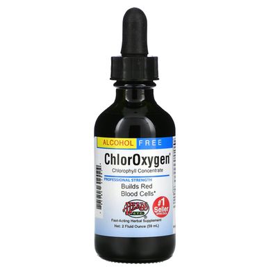 ChlorOxygen, концентрат хлорофілу, без спирту, Herbs Etc, 2 р унц (59 мл)