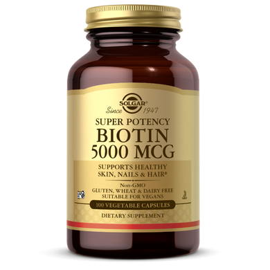 Біотин Solgar (Biotin) 5000 мкг 100 капсул