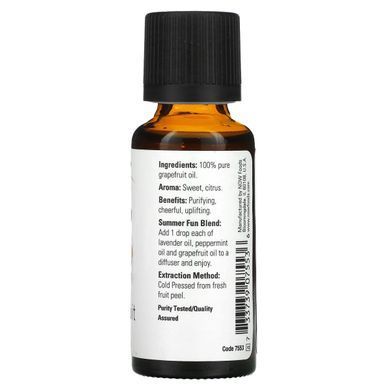 Ефірна олія грейпфрута Now Foods (Essential Oils Grapefruit) 30 мл