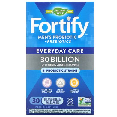 Пробіотики + пребіотики для чоловіків Nature's Way (Men's Probiotic + Prebiotics) 30 мільярдів 30 капсул