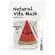 Too Cool for School, Натуральна косметична маска Vita (зволожуюча) з вітаміном B5 та кавуном, 1 лист, 0,77 рідкої унції (23 мл) фото
