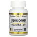 Вітаміни K2 та Д3 ліпосомальні California Gold Nutrition (Liposomal Vitamin K2+ D3) 60 вегетаріанських капсул фото