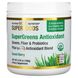 Комплекс антиоксидантов из суперзелени зелень клетчатка и пробиотики со вкусом сладких ягод California Gold Nutrition (Supergreens Antioxidant Greens Fiber & Probiotics Sweet Berry) 180 г фото