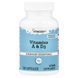 Вітаміни A та D3 Vitacost (Everyday Essentials Vitamins A & D3) 100 капсул фото