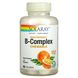 Solaray, комплекснов B с высокой эффективностью и витамином C, натуральный апельсин, 50 жевательных таблеток фото