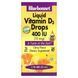 Рідкий вітамін D3 Bluebonnet Nutrition (Liquid Vitamin D3 Drops) 400 МО 30 мл зі смаком апельсина фото