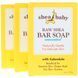Chunk soap with unrefined shea butter, Fragrance-free, Packaging of, Shea Baby Shea Mama, 3 pieces, 4 oz (120 g) each.