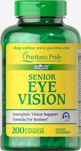 Vitamins for vision Puritans Pride (Senior Eye Vision) 200 capsules