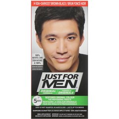 Чоловіча фарба для волосся Original Formula, відтінок насичений-темно коричневий-чорний H-40, Just for Men, одноразовий комплект