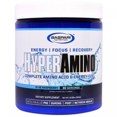Амінокислотний комплекс Gaspari Nutrition (HyperAmino) 300 г зі смаком блакитний малини