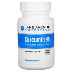 Lake Avenue Nutrition, куркумін 95, 500 мг, 30 вегетаріанських капсул