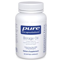 Масло Огуречника Pure Encapsulations (Borage Oil) 60 капсул купить в Киеве и Украине