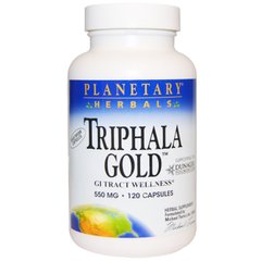 Трифала золотиста Planetary Herbals (Triphala Gold) 550 мг 120 капсул