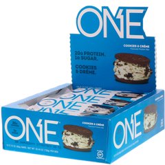 Батончики печенье с кремом One Brands (Cookies & Créme Flavored Protein Bar) 12 батончиков по 60 г купить в Киеве и Украине