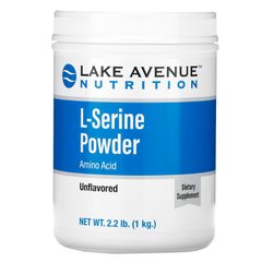 L-серин, порошок без смакових добавок, Lake Avenue Nutrition, 1 кг