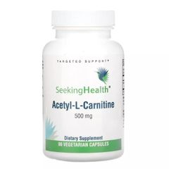 Ацетил-L-Карнитин, 500 мг, Acetyl-L-Carnitine, Seeking Health, 90 вегетарианских капсул купить в Киеве и Украине