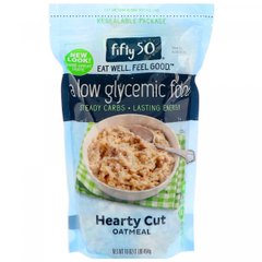 (ТЕРМІН!!!) Вівсяна каша з низьким глікемічним індексом 100% цільнозернова Fifty 50 (Low Glycemic Hearty Cut Oatmeal 100% Whole Grain) 454 г