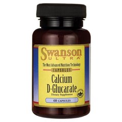 Кальцій Д-глюкарат Swanson (Calcium D-Glucarate) 250 мг 60 капсул
